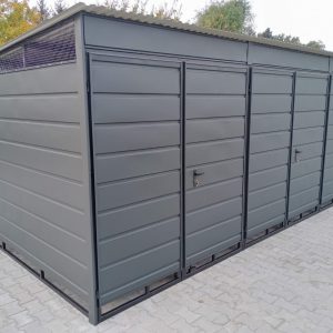 5×3-as szeméttároló zártszelvény szerkezettel