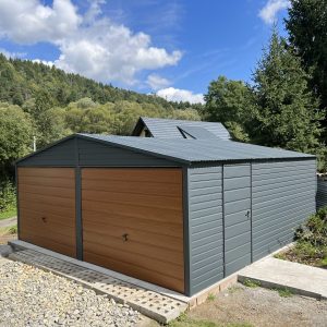 6 m x 6 m-es grafit lemezgarázs