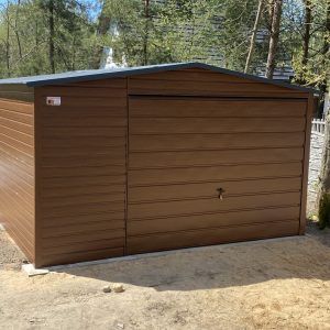 5×6-os lemezgarázs + bejárati ajtó